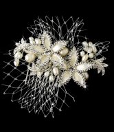 Ivory Rum Pink Pearl Floral Hair Comb