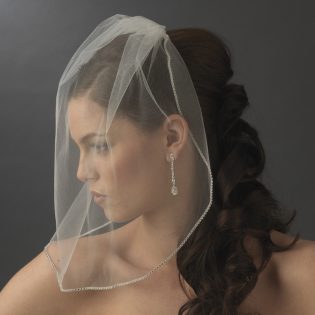 Lace bridal veil