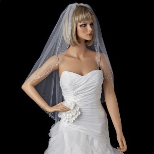Dazzling Swarovski Crystal Wedding Veil