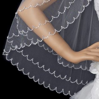 Elegant Couture Elbow Length Veil