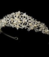 Pearl and Crystal Bridal Tiara