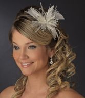 Feather Side-Accented Bridal Headpieces