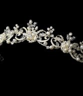 Victorian Pearl & Crystal Wedding Tiara