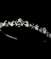 Simply Elegant Pearl & Rhinestone Bridal Tiara