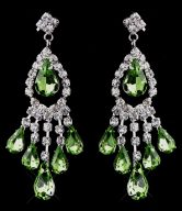 Colored Bridal Earrings