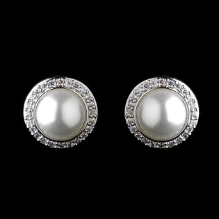Bridal Pearl Stud Earrings
