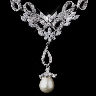 Pearl Wedding Necklace Set