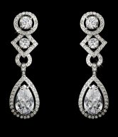 CZ Clip On Earrings
