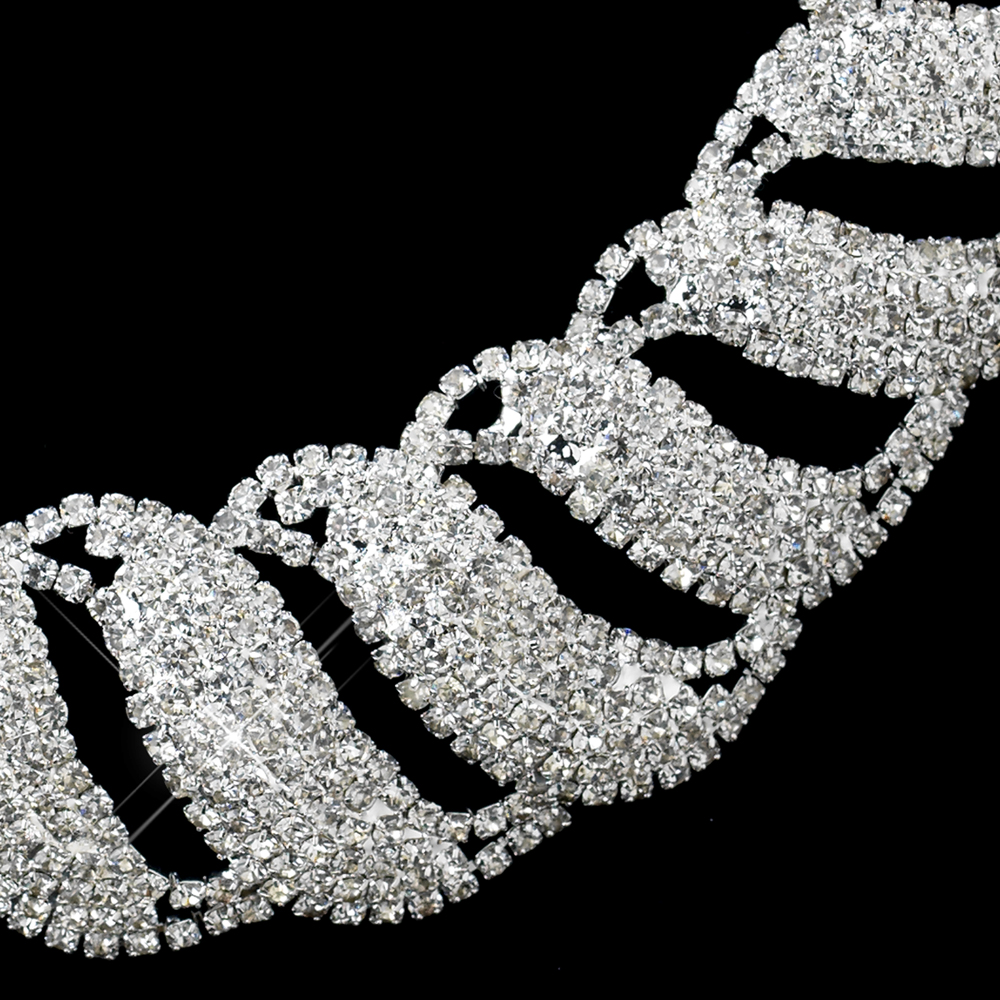 Ravishing Rhinestone Bridal Jewelry Set - Elegant Bridal Hair Accessories