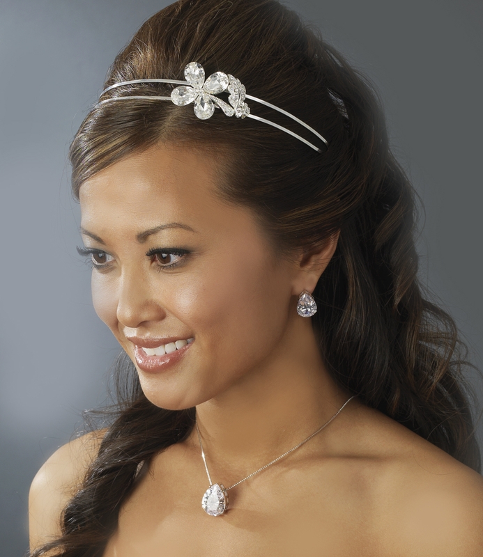 Cubic Zirconia Wedding Necklace Set
