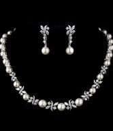 Pearl CZ Bridal Jewelry