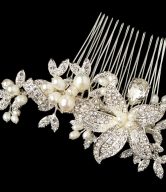 Crystal Flower Bridal Comb
