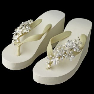 Pearl Bridal Flip Flops