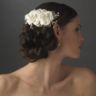 Rose Bridal Comb