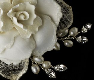 Rose Bridal Comb