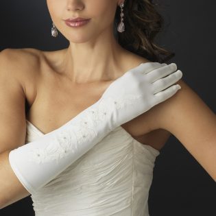 Embroidered Bridal Gloves